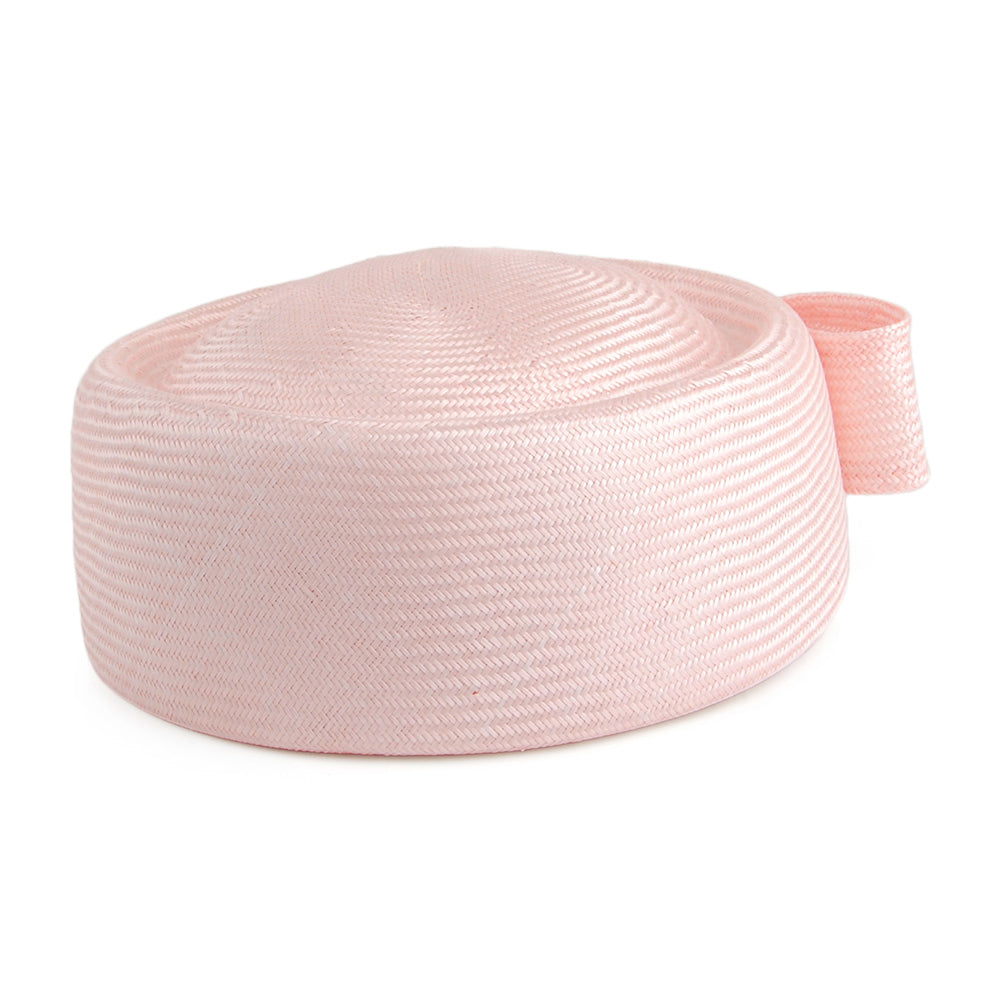 Chapeau Calot en Paille Jackie O rose WHITELEY