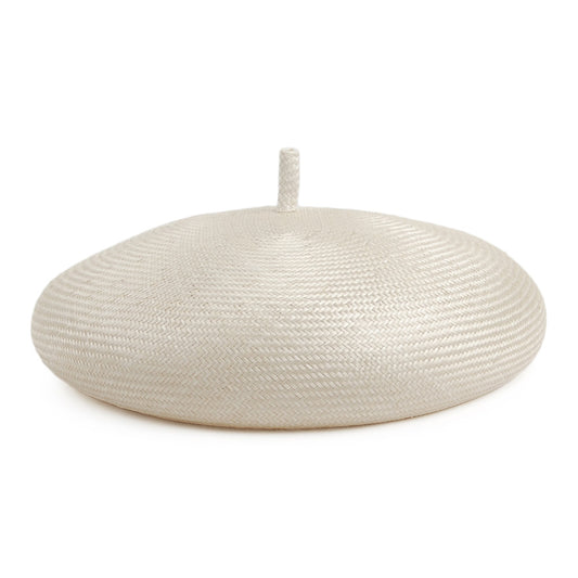 Béret en Paille Audrey ivoire WHITELEY