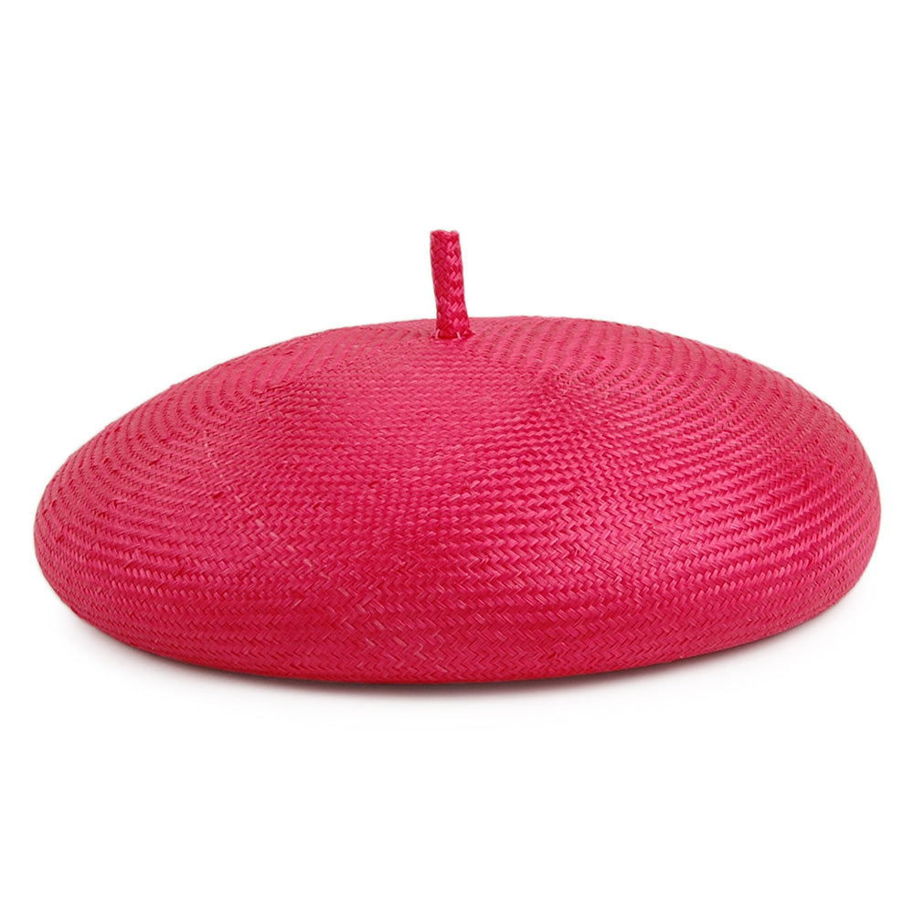 Béret en Paille Audrey carmin WHITELEY