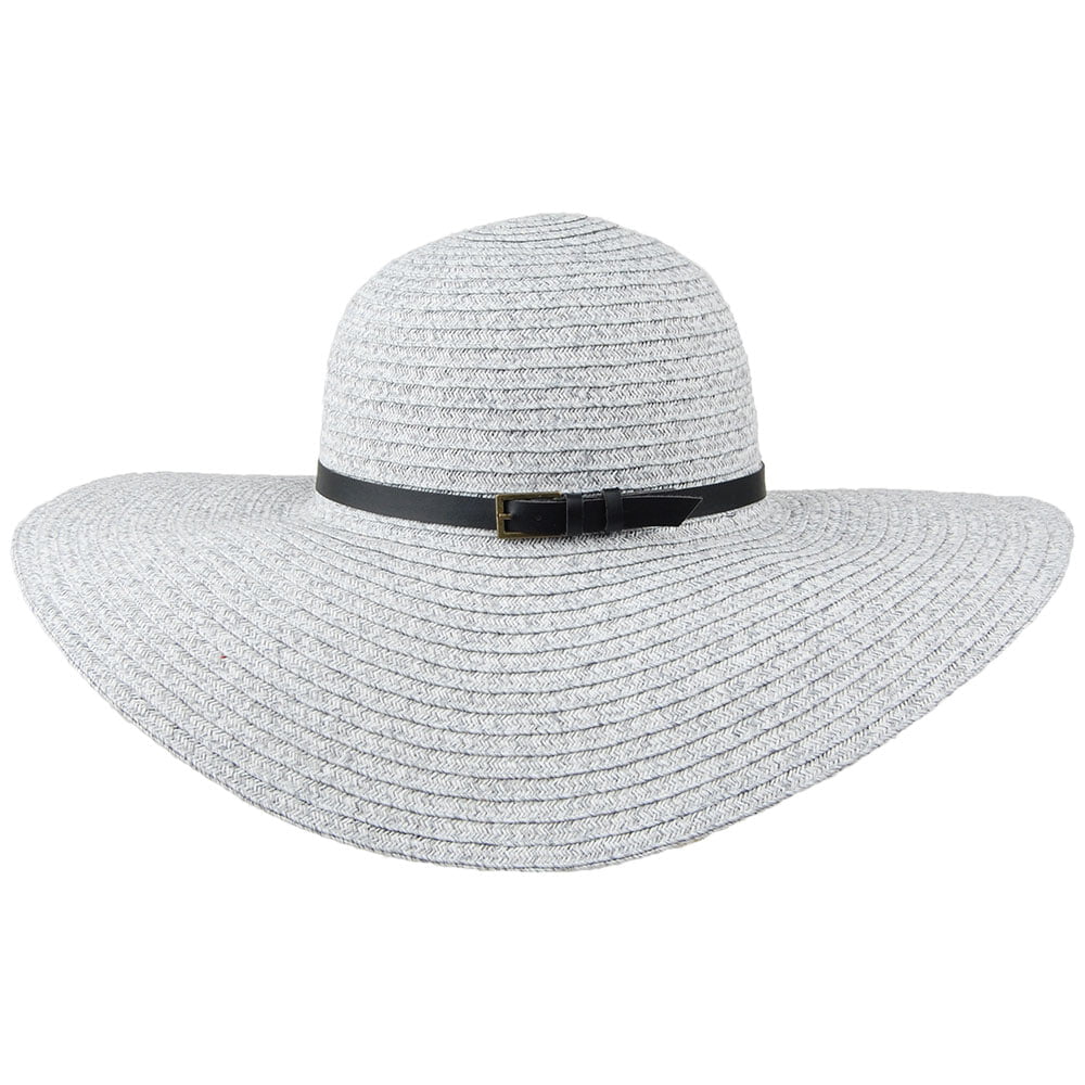Chapeau Été à Bord Large Ramona mélange de gris BETMAR
