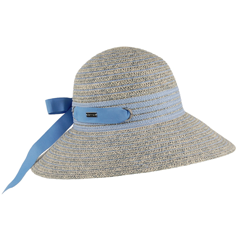 Chapeau Été Jasmine mélange de bleus BETMAR