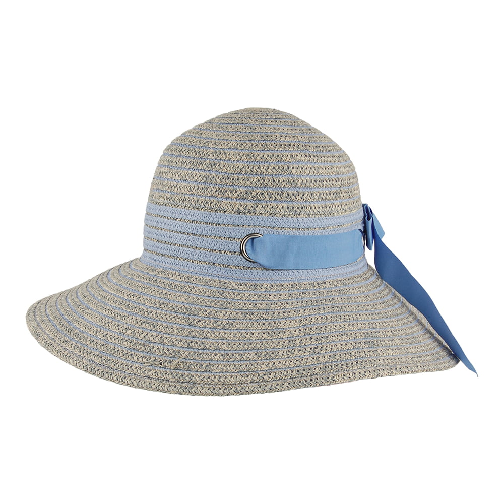 Chapeau Été Jasmine mélange de bleus BETMAR