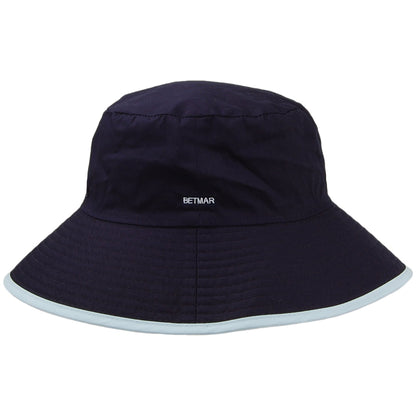 Chapeau Été Réversible Florence bleu marine et mix de couleurs BETMAR