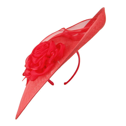 Chapeau Bibi Disque Saoirse vermillon FAILSWORTH