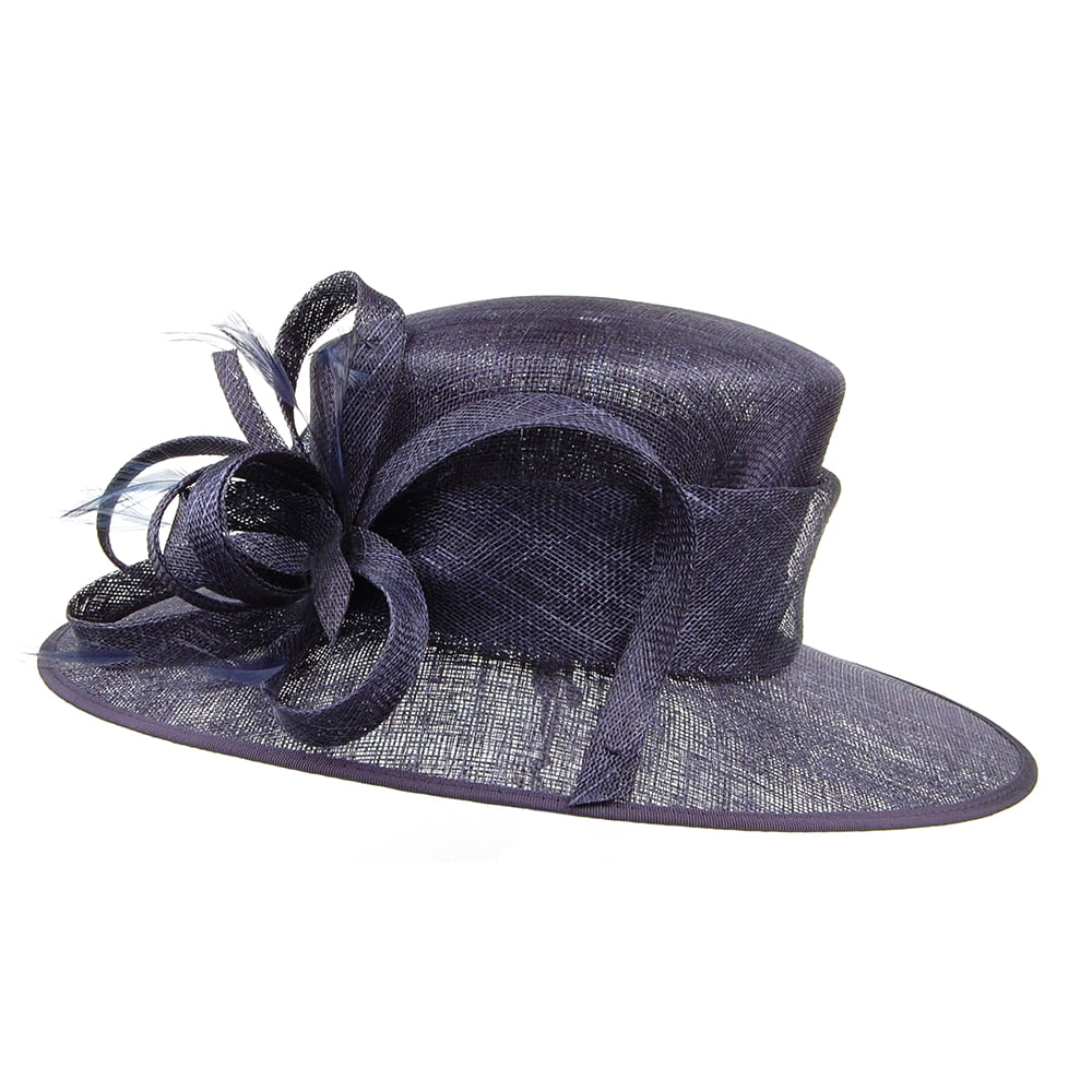 Chapeau de Mariage Juliet bleu marine FAILSWORTH