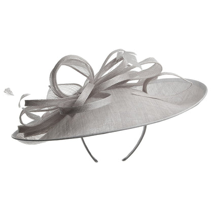 Chapeau Bibi Disque Molly argenté JANE ANNE DESIGNS