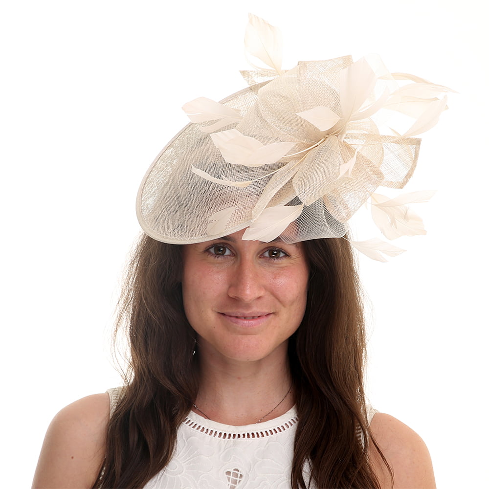 Chapeau Bibi Disque Jennifer champagne JANE ANNE DESIGNS