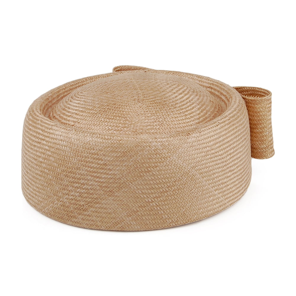 Chapeau Calot en Paille Jackie O beige sable foncé WHITELEY
