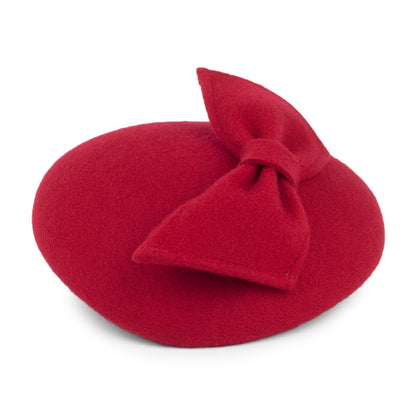 Chapeau Calot avec Nœud Kate rouge WHITELEY