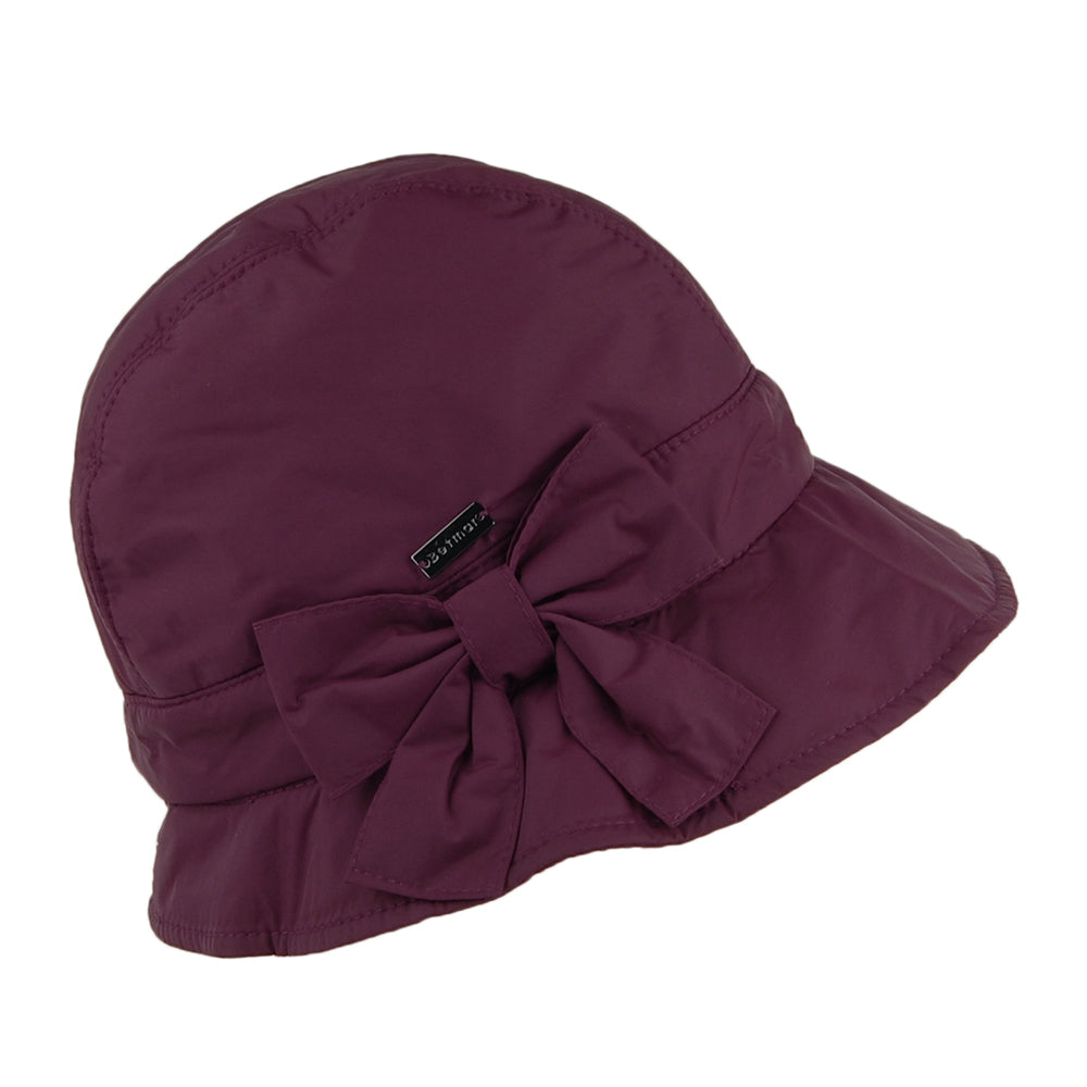 Chapeau Cloche Hydrofuge Pliable Maggie prune BETMAR
