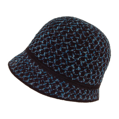 Chapeau Cloche Willow bleu sarcelle BETMAR