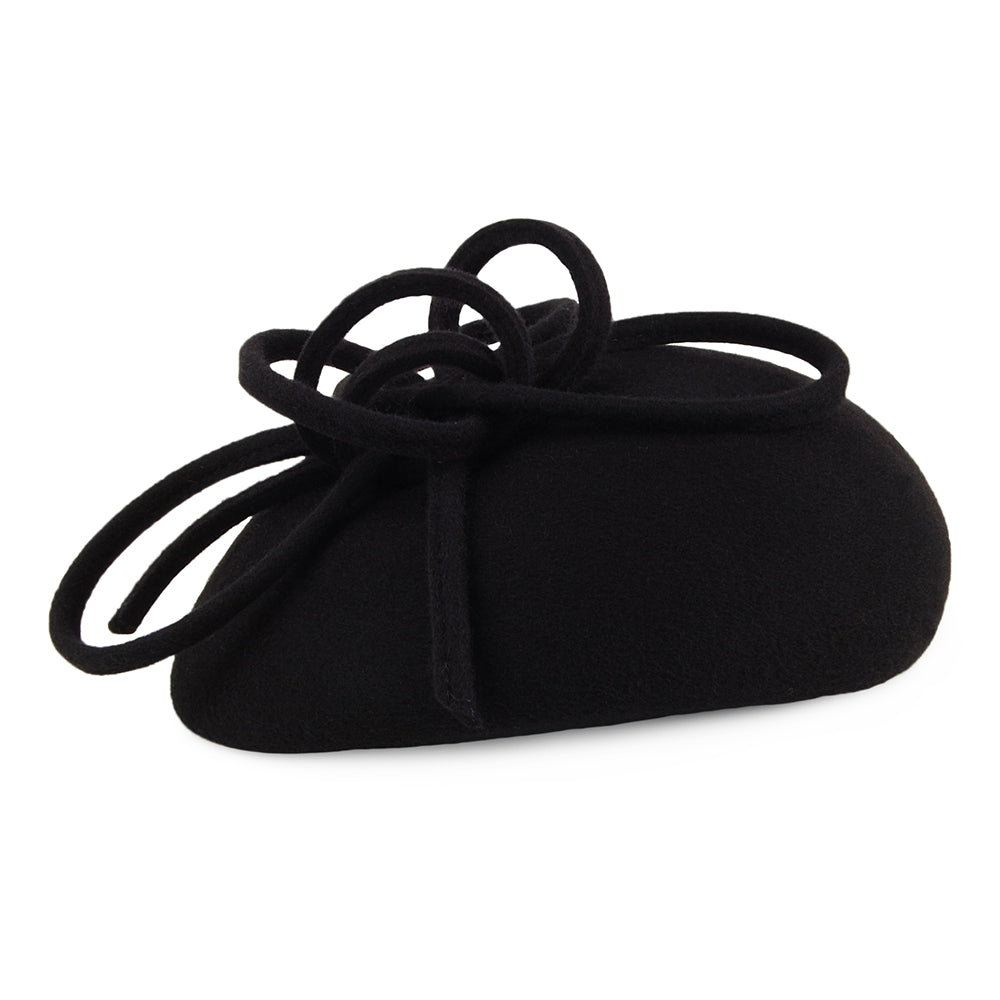 Chapeau Calot en Laine avec Boucles Rosey noir WHITELEY