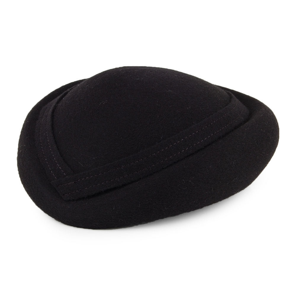 Chapeau Calot en Laine Maria noir WHITELEY