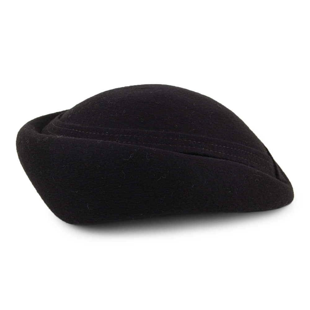 Chapeau Calot en Laine Maria noir WHITELEY