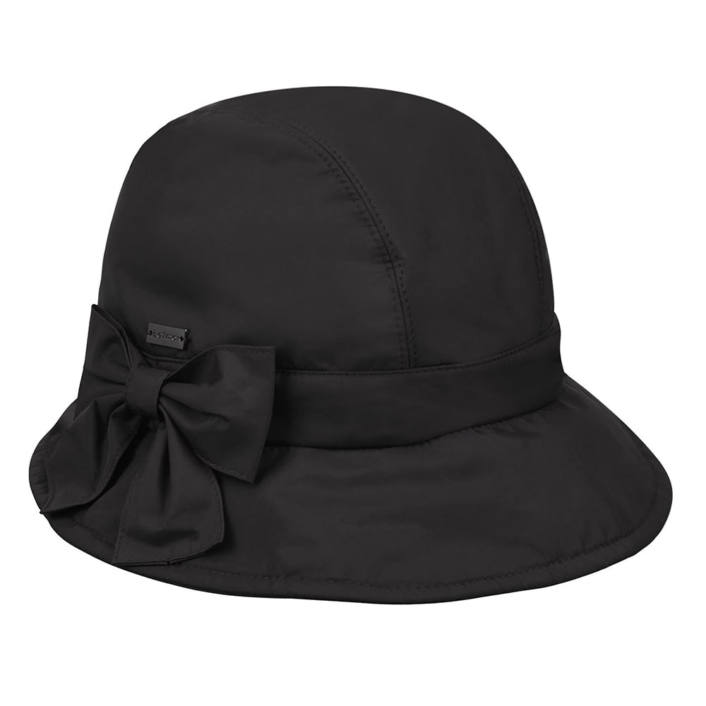 Chapeau Cloche Hydrofuge Pliable Maggie noir BETMAR