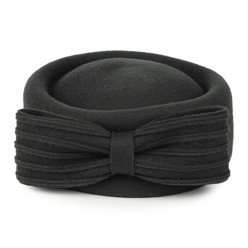 Chapeau Calot en Laine Jackie O Loop Bow forêt WHITELEY