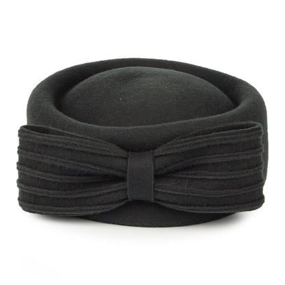 Chapeau Calot en Laine Jackie O Loop Bow forêt WHITELEY
