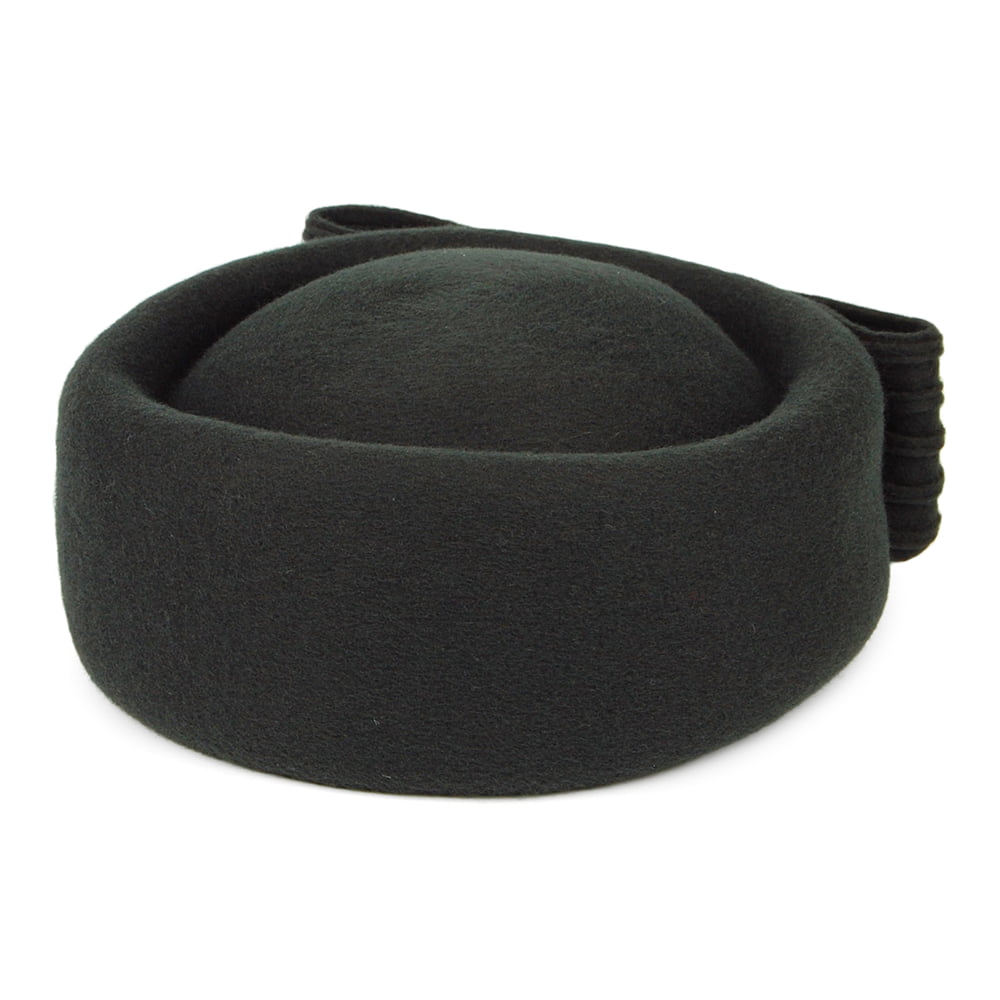 Chapeau Calot en Laine Jackie O Loop Bow forêt WHITELEY