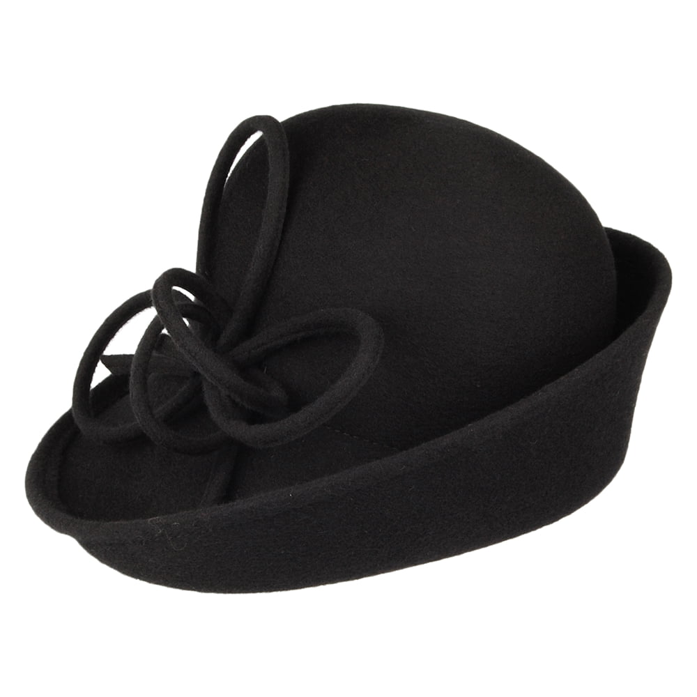 Chapeau Cloche Caroline noir WHITELEY