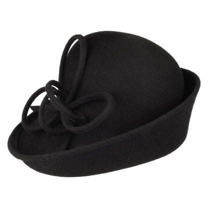 Chapeau Cloche Caroline noir WHITELEY