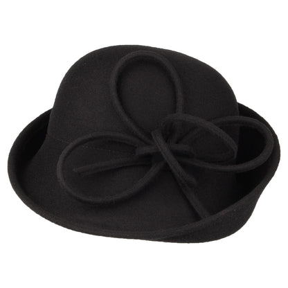 Chapeau Cloche Caroline noir WHITELEY