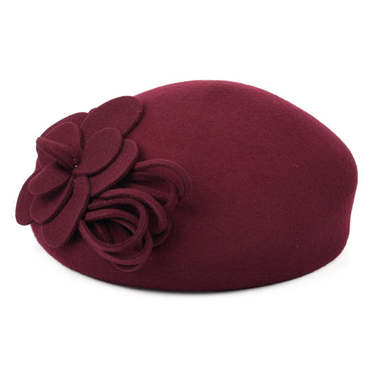 Chapeau Calot à Fleur merlot FAILSWORTH