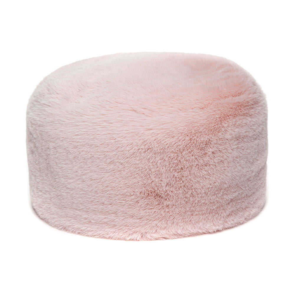 Chapeau Calot Femme Hiver en Fausse Fourrure rose clair HELEN MOORE