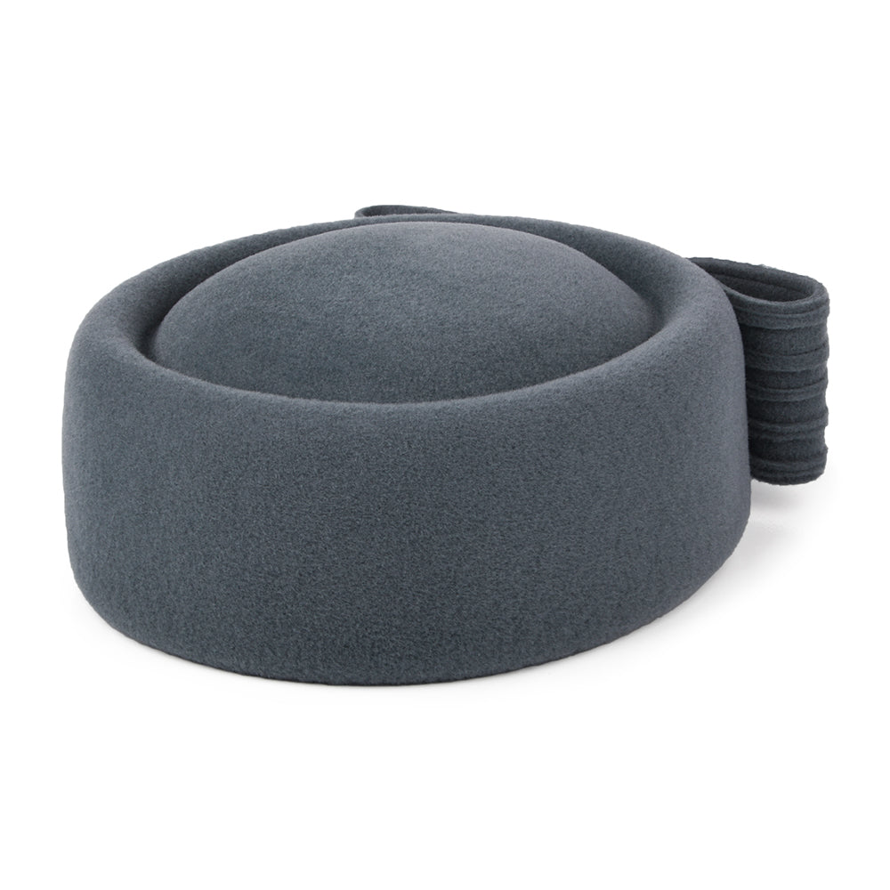 Chapeau Calot en Laine Jackie O Loop Bow anthracite WHITELEY