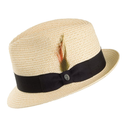 Chapeau Trilby en Paille Toyo naturel JAXON & JAMES