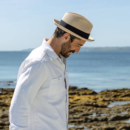 Chapeau Trilby en Paille Toyo naturel JAXON & JAMES