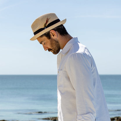 Chapeau Trilby en Paille Toyo naturel JAXON & JAMES