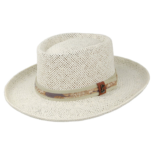 Chapeau Gambler de Golf en Paille naturel SCALA
