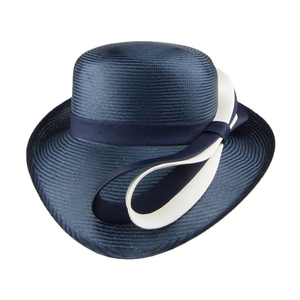 Chapeau de Mariage Ava bleu marine-blanc WHITELEY