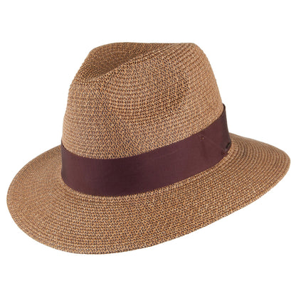 Chapeau Fedora en Paille Toyo Mullan cuivre BAILEY