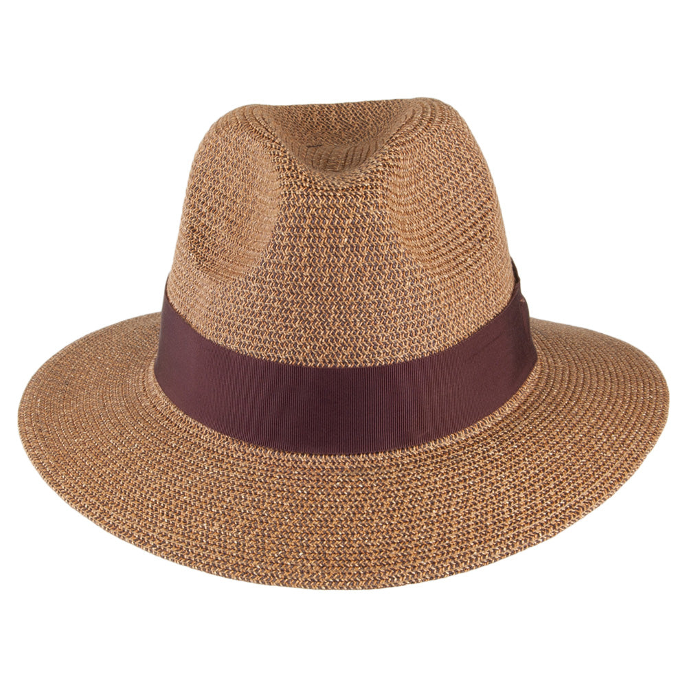 Chapeau Fedora en Paille Toyo Mullan cuivre BAILEY