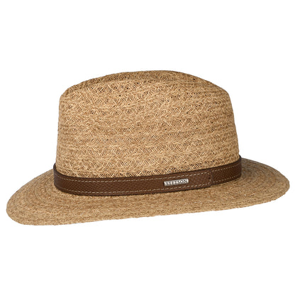 Chapeau Fedora Safari en Raphia Traveller naturel STETSON
