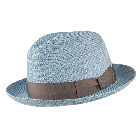 Chapeau Trilby Boss bleu fumée SIGNES