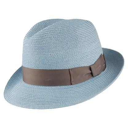Chapeau Trilby Boss bleu fumée SIGNES