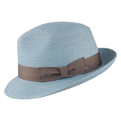 Chapeau Trilby Boss bleu fumée SIGNES