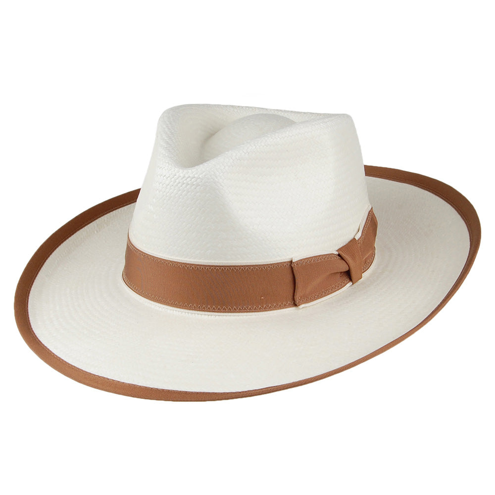Chapeau Fedora Panama Wild Bill décoloré SIGNES