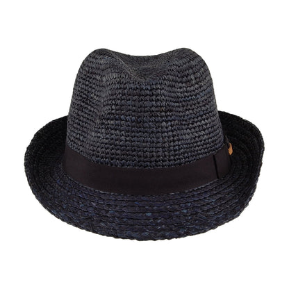 Chapeau Trilby en Paille Sedad bleu marine BARTS