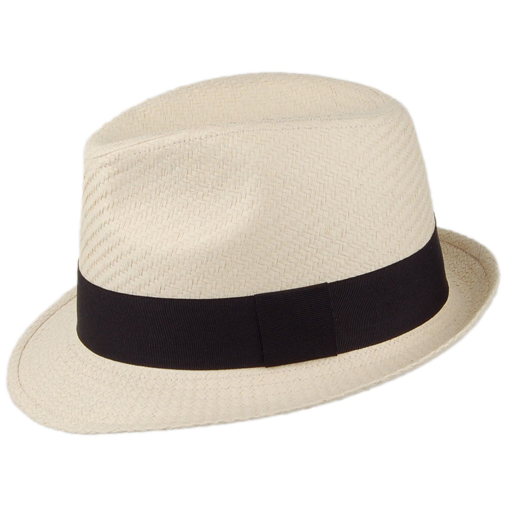 Chapeau Trilby en Paille décoloré FAILSWORTH