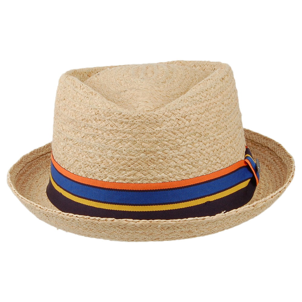 Chapeau Pork Pie Diamond Crown II en Raphia naturel STETSON