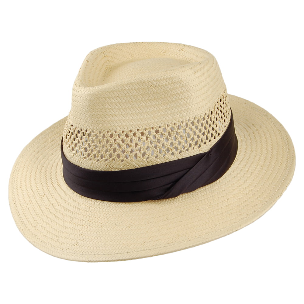 Chapeau Fedora en Paille Goodman naturel BRIXTON