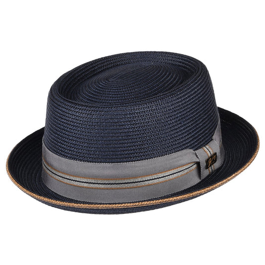 Chapeau Pork Pie Carver bleu marine BAILEY