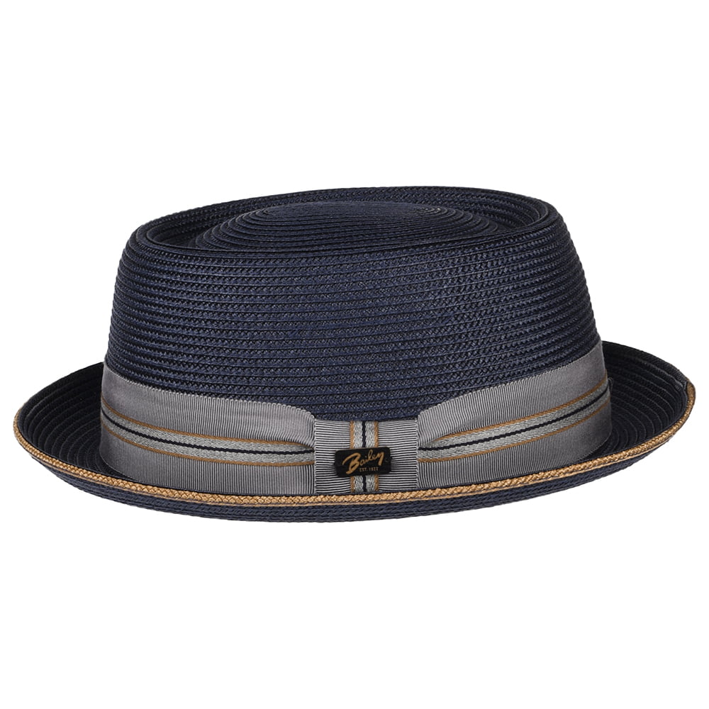 Chapeau Pork Pie Carver bleu marine BAILEY