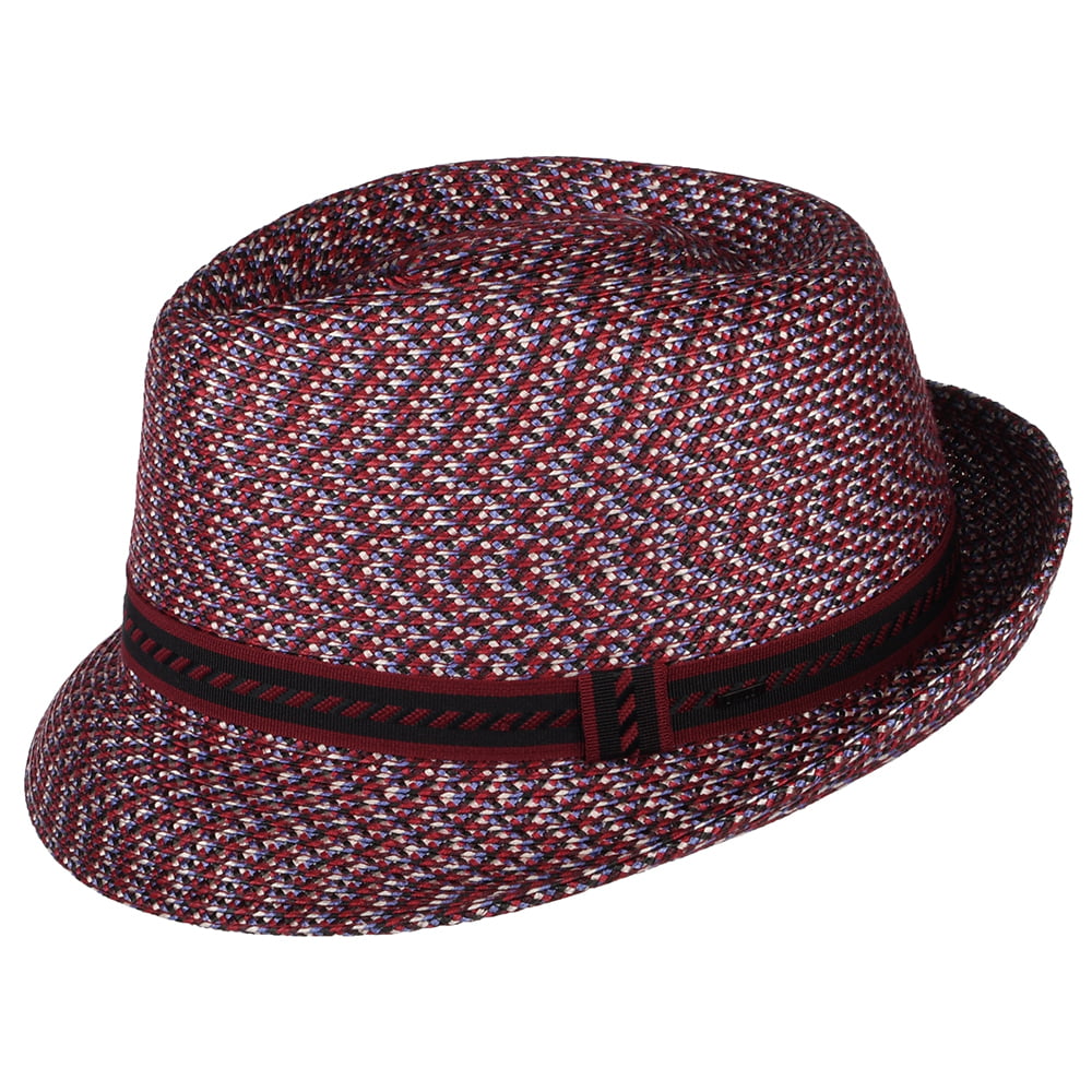 Chapeau Trilby Mannes rouge profond BAILEY