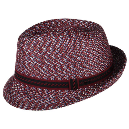 Chapeau Trilby Mannes rouge profond BAILEY