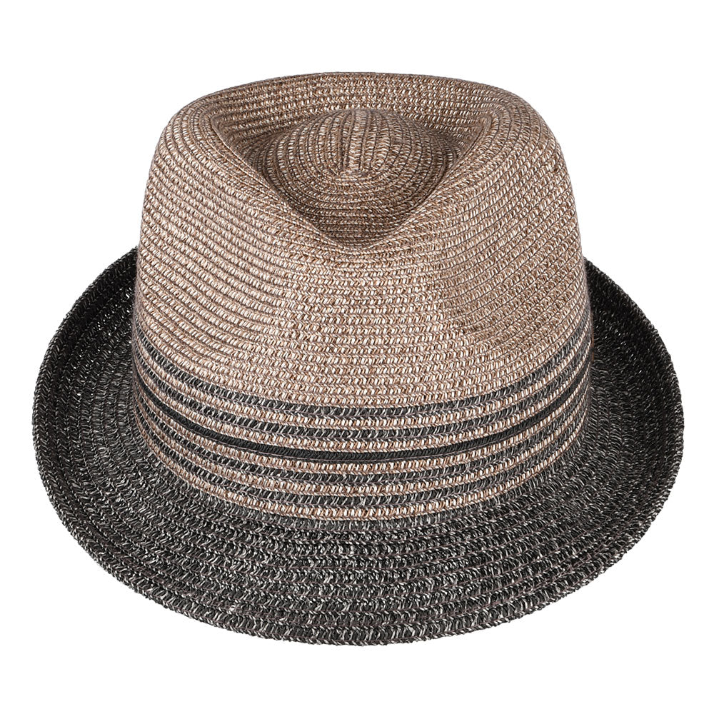 Chapeau Trilby en Paille Toyo Hooper anthracite BAILEY