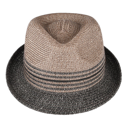 Chapeau Trilby en Paille Toyo Hooper anthracite BAILEY